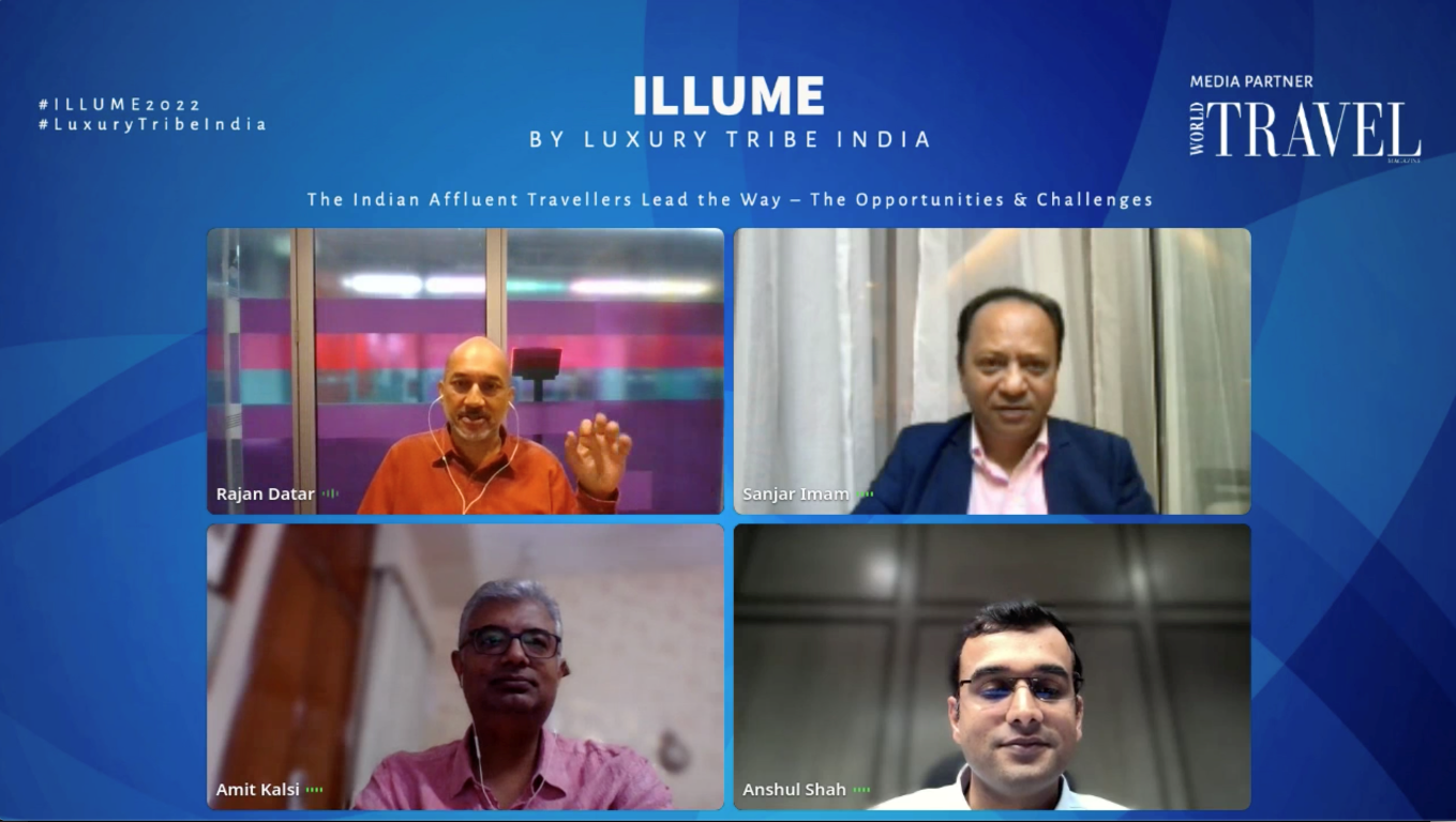 Rajan Datar The Travel Show Host, BBC World News Sanjar Imam Founder Director, Panache World  Amit Kalsi Founder, Experiential Travel Journeys Pvt. Ltd. Anshul Shah Partner, All 4 Seasons