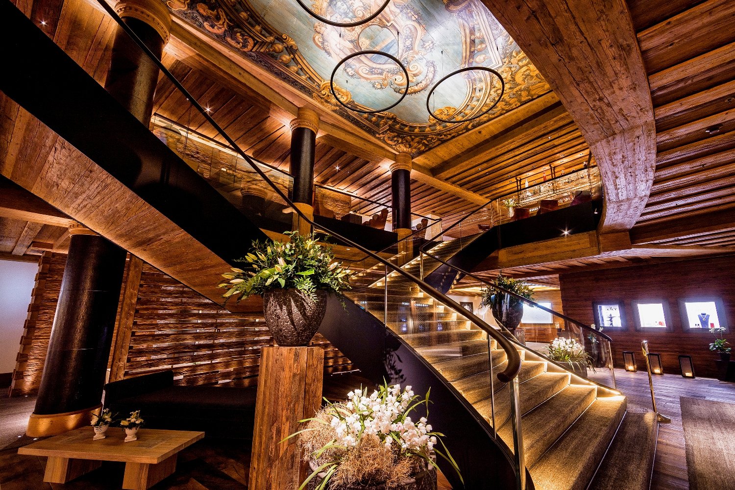 The Alpina Gstaad, Switzerland, the lobby
